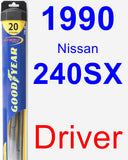 Driver Wiper Blade for 1990 Nissan 240SX - Hybrid
