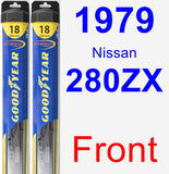 Front Wiper Blade Pack for 1979 Nissan 280ZX - Hybrid