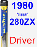 Driver Wiper Blade for 1980 Nissan 280ZX - Hybrid