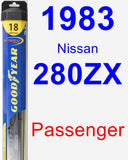 Passenger Wiper Blade for 1983 Nissan 280ZX - Hybrid