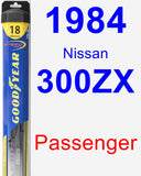 Passenger Wiper Blade for 1984 Nissan 300ZX - Hybrid