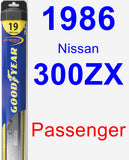 Passenger Wiper Blade for 1986 Nissan 300ZX - Hybrid