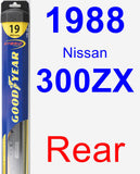 Rear Wiper Blade for 1988 Nissan 300ZX - Hybrid