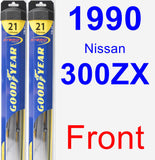 Front Wiper Blade Pack for 1990 Nissan 300ZX - Hybrid