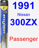 Passenger Wiper Blade for 1991 Nissan 300ZX - Hybrid
