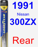 Rear Wiper Blade for 1991 Nissan 300ZX - Hybrid