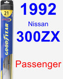 Passenger Wiper Blade for 1992 Nissan 300ZX - Hybrid
