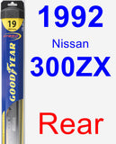Rear Wiper Blade for 1992 Nissan 300ZX - Hybrid
