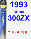 Passenger Wiper Blade for 1993 Nissan 300ZX - Hybrid