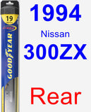 Rear Wiper Blade for 1994 Nissan 300ZX - Hybrid