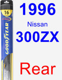 Rear Wiper Blade for 1996 Nissan 300ZX - Hybrid