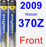 Front Wiper Blade Pack for 2009 Nissan 370Z - Hybrid