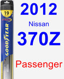 Passenger Wiper Blade for 2012 Nissan 370Z - Hybrid