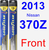 Front Wiper Blade Pack for 2013 Nissan 370Z - Hybrid