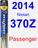 Passenger Wiper Blade for 2014 Nissan 370Z - Hybrid