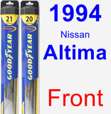 Front Wiper Blade Pack for 1994 Nissan Altima - Hybrid