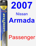 Passenger Wiper Blade for 2007 Nissan Armada - Hybrid