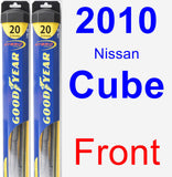 Front Wiper Blade Pack for 2010 Nissan Cube - Hybrid