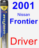 Driver Wiper Blade for 2001 Nissan Frontier - Hybrid