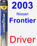 Driver Wiper Blade for 2003 Nissan Frontier - Hybrid