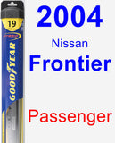 Passenger Wiper Blade for 2004 Nissan Frontier - Hybrid