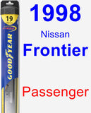 Passenger Wiper Blade for 1998 Nissan Frontier - Hybrid