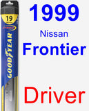 Driver Wiper Blade for 1999 Nissan Frontier - Hybrid