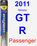 Passenger Wiper Blade for 2011 Nissan GT-R - Hybrid