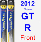 Front Wiper Blade Pack for 2012 Nissan GT-R - Hybrid