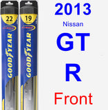 Front Wiper Blade Pack for 2013 Nissan GT-R - Hybrid