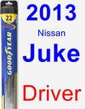 Driver Wiper Blade for 2013 Nissan Juke - Hybrid