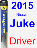 Driver Wiper Blade for 2015 Nissan Juke - Hybrid