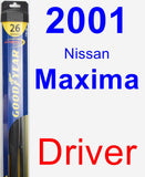 Driver Wiper Blade for 2001 Nissan Maxima - Hybrid