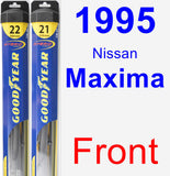 Front Wiper Blade Pack for 1995 Nissan Maxima - Hybrid