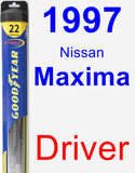 Driver Wiper Blade for 1997 Nissan Maxima - Hybrid