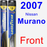 Front Wiper Blade Pack for 2007 Nissan Murano - Hybrid