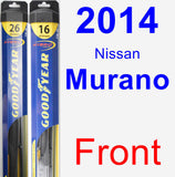Front Wiper Blade Pack for 2014 Nissan Murano - Hybrid
