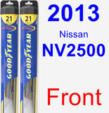 Front Wiper Blade Pack for 2013 Nissan NV2500 - Hybrid