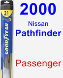 Passenger Wiper Blade for 2000 Nissan Pathfinder - Hybrid