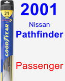 Passenger Wiper Blade for 2001 Nissan Pathfinder - Hybrid