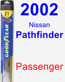 Passenger Wiper Blade for 2002 Nissan Pathfinder - Hybrid