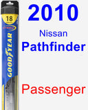 Passenger Wiper Blade for 2010 Nissan Pathfinder - Hybrid