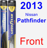 Front Wiper Blade Pack for 2013 Nissan Pathfinder - Hybrid