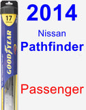 Passenger Wiper Blade for 2014 Nissan Pathfinder - Hybrid