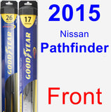 Front Wiper Blade Pack for 2015 Nissan Pathfinder - Hybrid