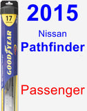 Passenger Wiper Blade for 2015 Nissan Pathfinder - Hybrid