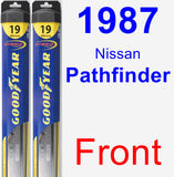 Front Wiper Blade Pack for 1987 Nissan Pathfinder - Hybrid