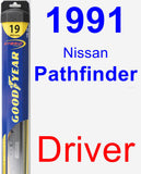 Driver Wiper Blade for 1991 Nissan Pathfinder - Hybrid