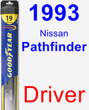 Driver Wiper Blade for 1993 Nissan Pathfinder - Hybrid