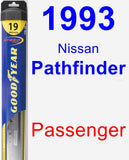 Passenger Wiper Blade for 1993 Nissan Pathfinder - Hybrid